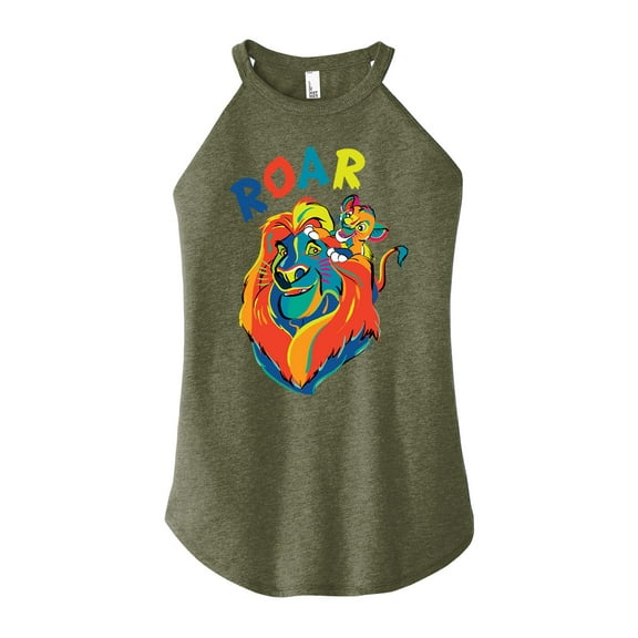 The Lion King - Mufasa and Simba - Juniors High Neck Tank Top
