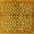 thumbnail image 1 of Ahgly Company Machine Washable Indoor Square Persian Yellow Traditional Area Rugs, 5' Square, 1 of 4