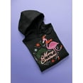 thumbnail image 3 of Christmas With Flamingo Hoodie Women -SPIdeals Designs, Female x-Large, 3 of 4