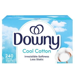 Downy Cool Cotton Fabric Softener Dryer Sheets, 240 Count