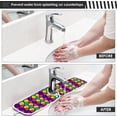 thumbnail image 4 of Coolnut Colorful Scales Sink Splash Guard for Faucet 2 Packs Faucet Absorbent Mats, Pink Purple Faucet Handle Drip Catcher Quickly Drying Mat for Kitchen Counter Bathroom RV, 14.9"x5.5", 4 of 7