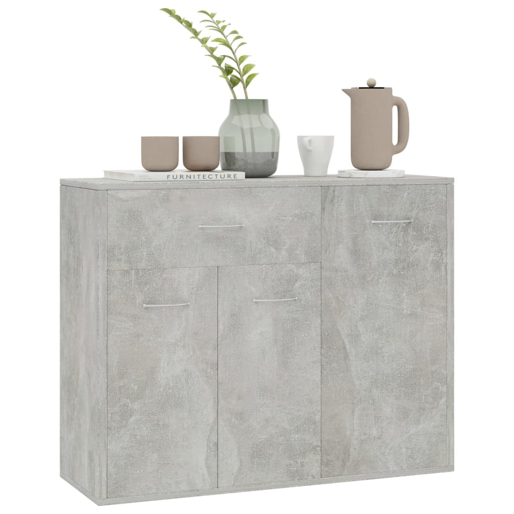 Kepooman Buffet Sideboard, Storage Cabinet for Kitchen, Home Tableware Organizer with Adjustable Shelf, Light Gray Kepooman Buffet Sideboard, Storage Cabinet for Kitchen, Home Tableware Organizer with Adjustable Shelf, Light Gray