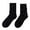 Black, variant on Bibifish Womens Socks Solid Color Thick Winter Thermal Socks Soft Stretchy Fall Winter Home Sleeping Daily Wear Crew Socks For Ladies