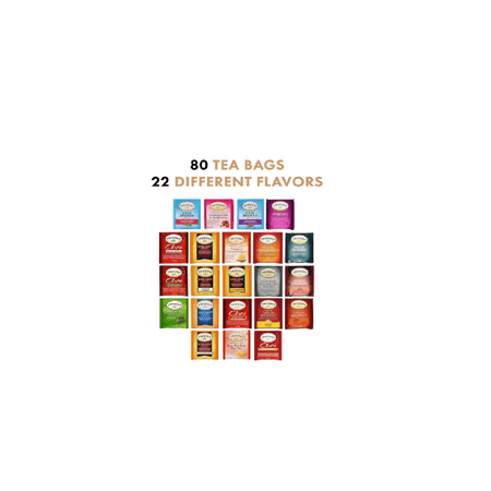 Stash Tea Gift Calendar – 24 Count Sampler Variety Pack with 24 Flavors – Tea Bag Gift Set for Family Friends Coworkers Mom Dad Wife Husband