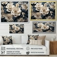 thumbnail image 4 of Designart "Moonlit Rose Serenity" Roses Floater Framed Canvas Wall Art, 4 of 5