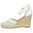 thumbnail image 3 of Journee Womens Sierra Wedge Heel Espadrille Sandals, 3 of 10