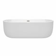 thumbnail image 3 of Wyndham Collection  Juliette 71-inch White Freestanding Soaking Bathtub, 3 of 8