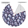thumbnail image 2 of Rateoe Skull flower crystal Print Christmas Tree Skirt 30" for Xmas Holiday New Year Party Circle Tree Mat Ornaments Decoration, 2 of 7
