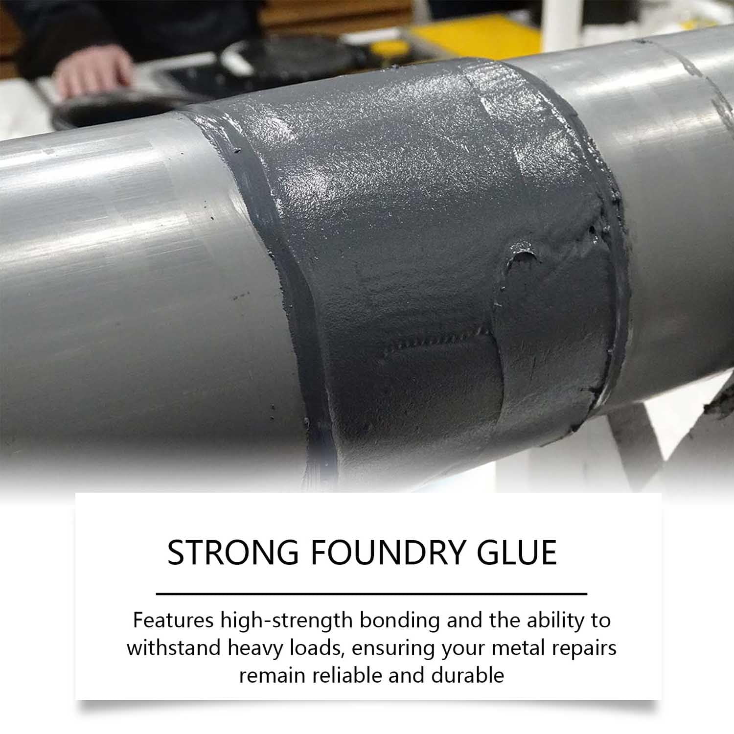 Strong Foundry Glue, Strong Foundry for Metal, Enhanced Casting Glue Repair, Metal Repair Paste Magic Welding for Repairing All Surfaces