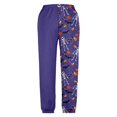 thumbnail image 5 of XQYLOS Girls Halloween Sweatpants - Pumpkin Ghos𝗍 Print 𝖣rawstring Baggy High Waisted Elastic Long Bottom for Kids 3-14Y, 5 of 6