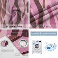 thumbnail image 4 of Pink Brown Ombre Blackout Curtains for Bedroom/Living Room, Thermal Insulated Kitchen Curtains, Geometric Modern Abstract Art Grommet Darkening Window Treatment Drapes 52"x72"x2, 4 of 8