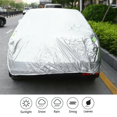 Billet Aluminum Cam Cover - HURRISE Aluminum Full Car Cover Outdoor Waterproof Sun UV Dust Rain Resistant Protection