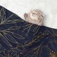 thumbnail image 2 of Pofeuu Copper-Gold Gloss Outline Flower Print Puppy Blanket,Dog Blankets,Pet Blanket Cozy Cat Blankets for Indoor Cats, Fuzzy Pet Blanket for Kitten Doggy Dog Blankets-Large, 2 of 8