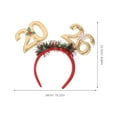 thumbnail image 2 of OULII Assorted Color New Year Headbands for Adults Unique Design Comfortable Fit Party Accessories 2026, 2 of 7
