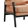 thumbnail image 5 of Roundhill Furniture Kelly Mid-Century Modern Chenille Upholstered Accent Armchair, Orange, 5 of 8
