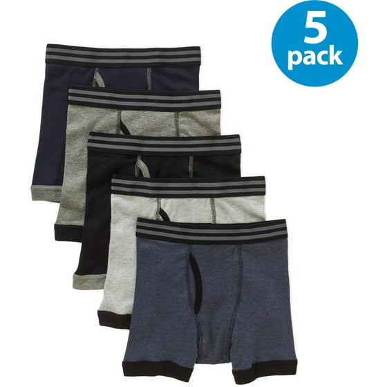 Starter - Boys Solid Boxer Briefs, 5 Pack - Walmart.com