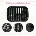 thumbnail image 5 of Unique Bargains Clear Toiletry Bag Transparent Makeup Bag Travel Zipper Cosmetic Organizer for Women 8.07"x2.56" Black, 5 of 7