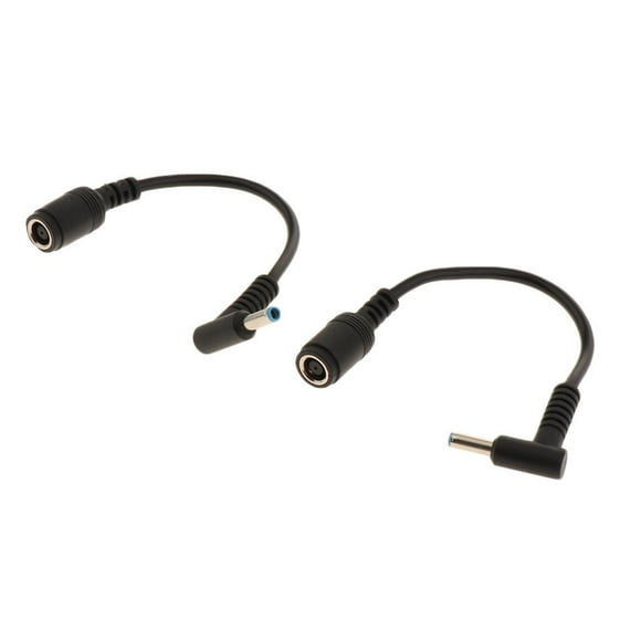 2 Paquetes Adaptador De Adaptador De Alimentación De Enchufe De ángulo De 7.4x5.0mm A 4.5x3.0mm Convertidor De Conector Para Computador shamjiam Enchufe hembra a macho
