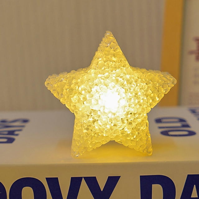 Feltree Handheld Star Lantern with Wristband for Kids Dance and Stage Performance, Warm Glow Light, 3-Inch Party Decor Prop