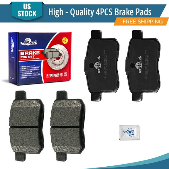 YXPCARS 4PCS Rear Brake Pads (D1336), Ceramic Pads for Honda Accord 2009-2014 Acura TSX 2008-2017