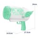thumbnail image 2 of Juguete de pistola de burbujas para niños, máquina eléctrica de burbujas de jabón de verano con 80 agujeros (verde) Likrtyny Para estrenar, 2 of 6
