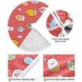 thumbnail image 2 of Coolnut Easter Eggs Christmas Tree Skirt 48", Easter Tree Skirt Double Layers Polyester Easter Tree Skirt for Easter Holiday Party Decoration, 2 of 6