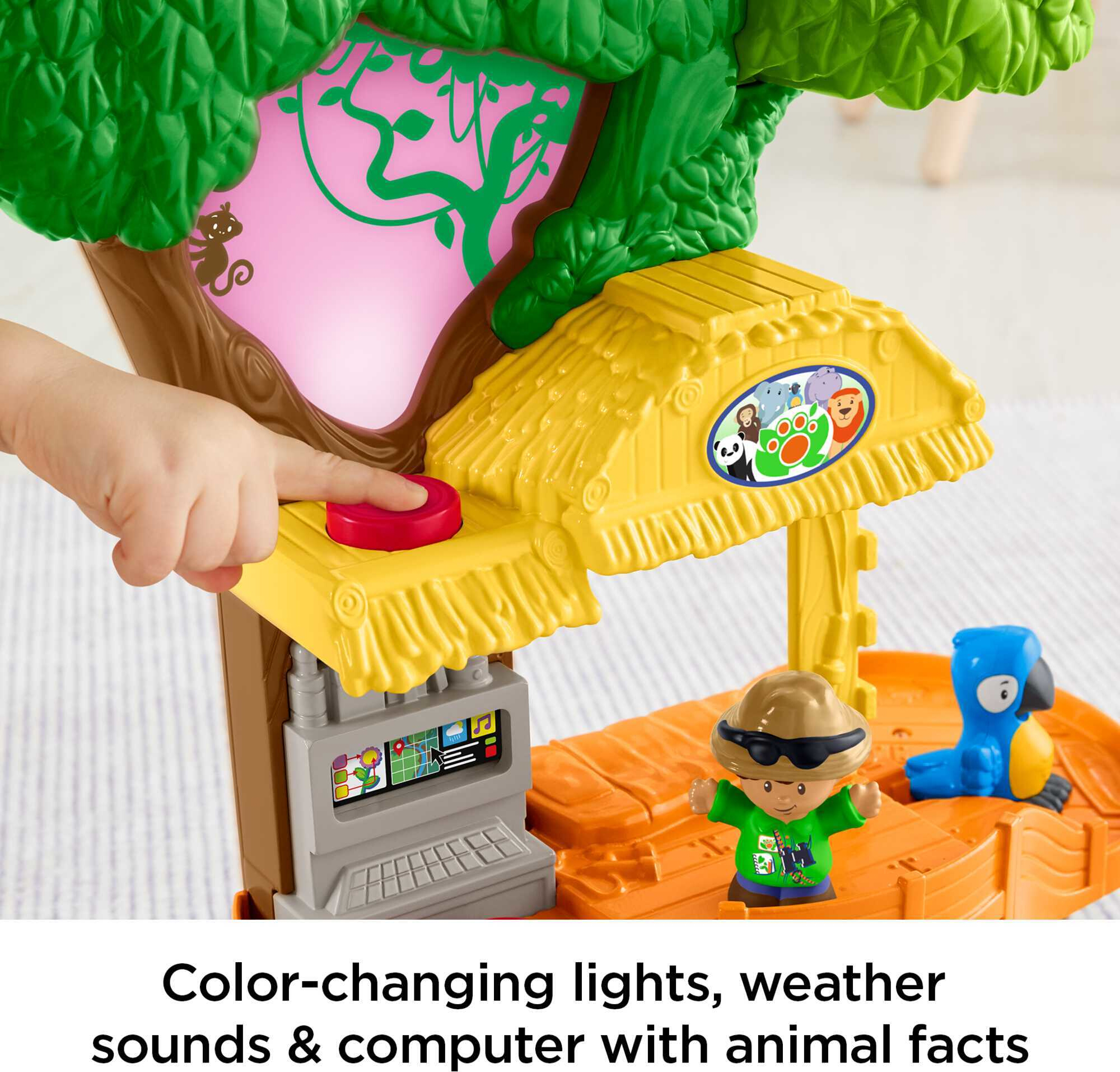 Fisher-Price Little People Animal Playset with Lights & Sounds, Share & Care Safari, Toddler Toy - image 5 of 9