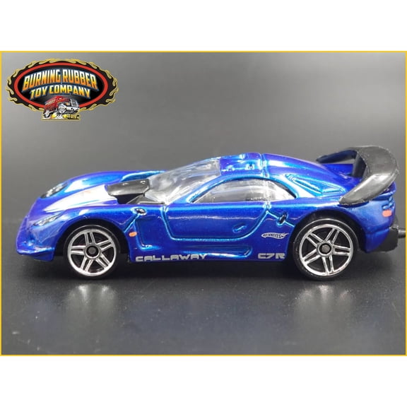 Open Box CALLAWAY C7 CHEVY CHEVROLET CORVETTE RACE CAR BLUE 1:64 SCALE DIECAST MODEL CAR