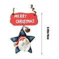thumbnail image 3 of Xihbxyly Adorno de Madera para Árbol de Navidad, Adorno Colgante de Papá Noel, Diseño Festivo Colorido, Decoración para Interiores y Exteriores, Perfecto para Fiestas y Bodas, Tamaño de 16 Cm., 3 of 6