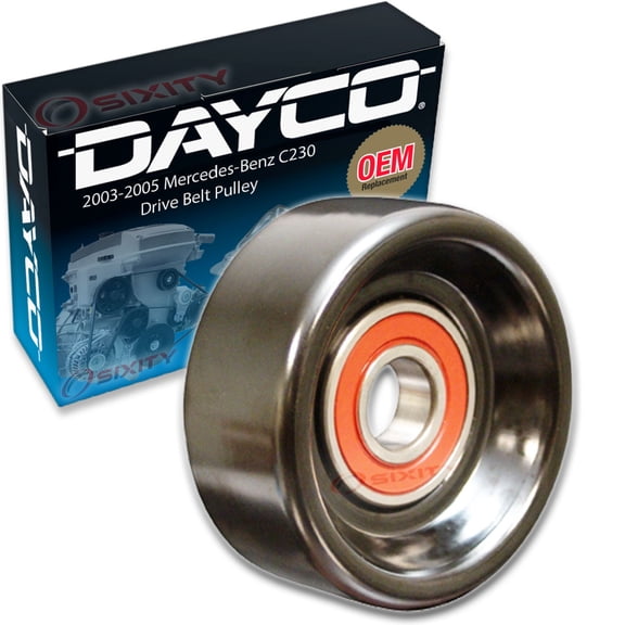 Dayco Drive Belt Tensioner Pulley compatible with Mercedes-Benz C230 1.8L L4 2003-2005