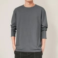 thumbnail image 3 of Enridrech T Shirt for Men Comfortable Breathable Crew Neck Tees Casual Stylish Loose Soft Long Sleeve Tee Tops, 3 of 6