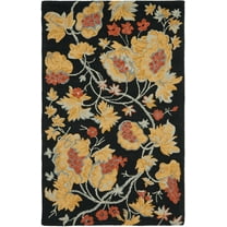 SAFAVIEH Blossom Kimmee Floral Area Rug, Black/Multi, 5' x 8'