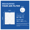 thumbnail image 3 of Aerostar 20x25x1 MERV 13 Air Filter, Pleated AC Furnace HVAC, Smoke Bacteria Allergy, 6 Pack, 3 of 8