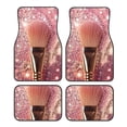 thumbnail image 1 of Lsque Tapis de Sol 4 Pcs à Paillettes Roses, Doublures en Caoutchouc Résistantes, Design Antidérapant, Protection Automobile Toutes Saisons, Véhicules, Voitures, Camions et SUV, 1 of 7