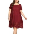 PXEVL Womens Summer Dresses with Sleeves 2024 Fashion Short Sleeve Deep ...