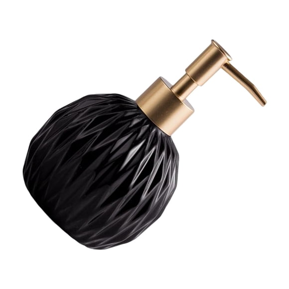 tredstone Ceramic Soap Dispenser Reusable Elegent for Shower Green Supply Home Hotel Shampoo Black
