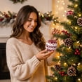 thumbnail image 5 of 9Pcs 8Cm Colorful Knitted Patterns Foam Christmas Ball Ornament Set For Tree And Party Decor, 5 of 5