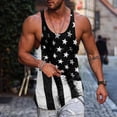 thumbnail image 2 of Caqnni Mens 3D Tank Top Novelty Graphic Breathable Quick Dry Sleeveless Beach Shirt(Black,XXL), 2 of 4
