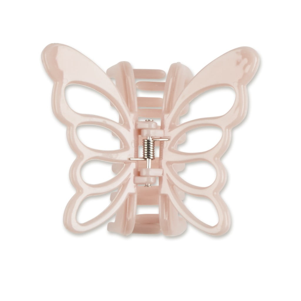 Scunci Consciously Minded Butterfly Claw Clip, Pink