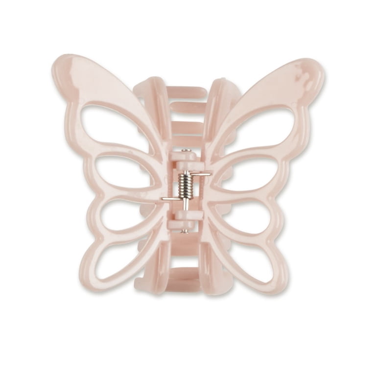 Scunci Consciously Minded Butterfly Claw Clip, Pink - Walmart.com