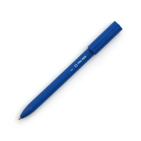 TRU RED Quick Dry Gel Pens Fine Point 0.5mm Blue 5/Pack TR54469