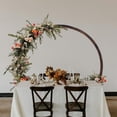 thumbnail image 2 of 7.5FT Circle Wood Arch for Wedding Ceremony Arbor Backdrop Stand for Garden Wedding Parties, 2 of 16