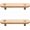 96mm, variant on Gamvdout Cabinet Knobs 2Pcs Beech Solid Wood Original Color Cabinet Door Wardrobe Cabinet Drawer Wooden Handle Brass 128Mm