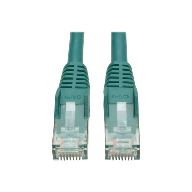 Eaton Tripp Lite Series CAT 6 (RJ45 Cat6 UTP 6 ft Gigabit Snagless Molded () Ethernet Cable M/M), PoE, Green, (1.83 M) - Câble de Raccordement - RJ-45 (M) à RJ-45 (M) - 6 Pi - UTP - - Moulé, Sans Accrochage, Échoué - Vert