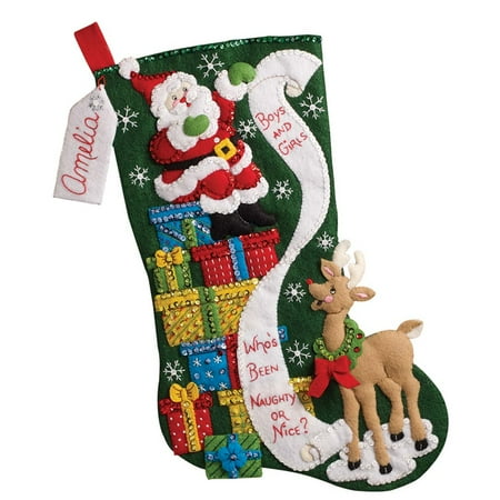 Bucilla® The List Christmas Stocking Kit - Walmart.com