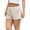 Khaki, variant on UDAUDU Women's Casual Shorts Drawstring Striped Loose Fit Summer Beach Shorts Lightweight Vacation Wide Leg Pants Pink XL