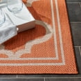 thumbnail image 4 of SAFAVIEH Machine Washable Rug Indoor/Outdoor Bermuda Collection - Bermuda Tamaya Geometric Machine Washable Indoor/Outdoor Area Rug, Rust/Ivory, 8' x 10', 4 of 10