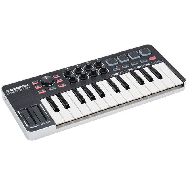 Samson Graphite 25 Key Mini Keyboard Midi Usb Controller Walmart