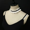 thumbnail image 6 of Elegant Detachable Cotton Neck Ruff Neckpiece Adjustable Ribbon Tie Ruffled False Collar For Top And Dress Evening Wear, 6 of 17