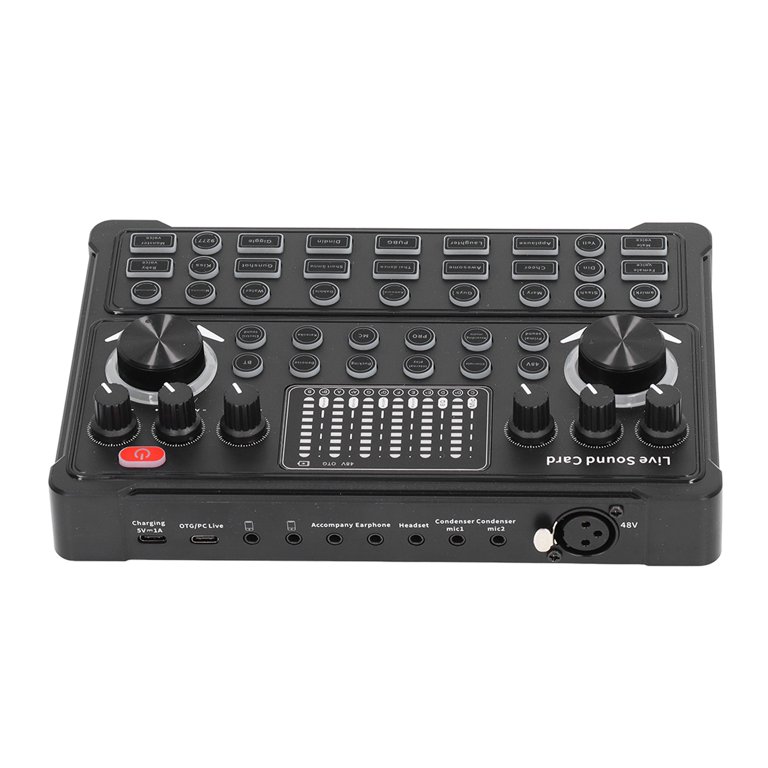 Live Sound Card Multifunctional DSP Noise Reduction LED Breathing